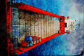 794012 Offshore Supply Ship _Skanki Hav_, Norwegian Sector A4 Limited Edition Watercolour Print