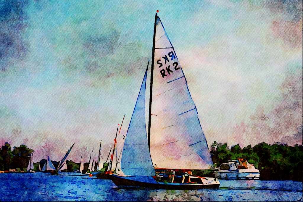 794018 Norfolk Horning A4 Limited Edition Watercolour Print