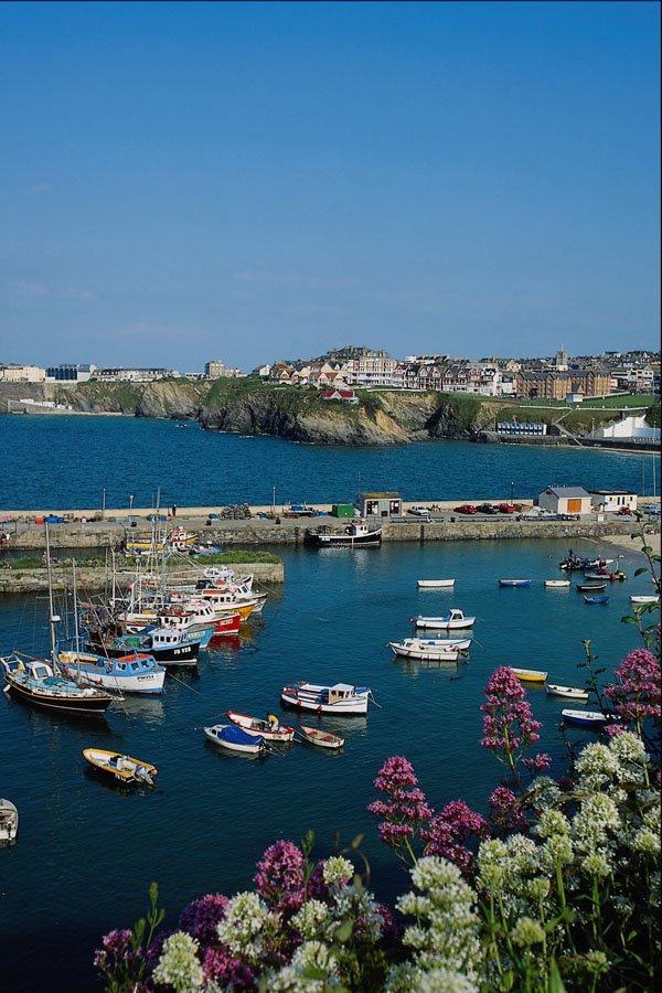 794019 Newquay Harbor, Cornwall, U.K. A4 Photo Print