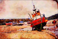 794028 High And Dry At St. Ives, Cornwall, U.K. A4 Limited Edition Watercolour Print