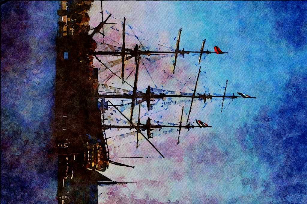 794045 _Batavia_, Amsterdam A4 Limited Edition Watercolour Print