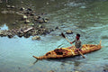 794048 Papyrus Canoe, Tankwas, On Lake Tana, Ethiopia A4 Photo Print