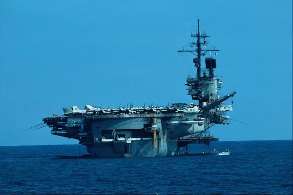794057 CV 66 USS America Decommissioning In 1996, Stern View A4 Photo Print