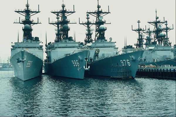 794060 Spruance Class Destroyers, NAV STA, San Diego, California, U.S.A. A4 Photo Print