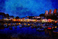 794063 Evening, Torquay, U.K. A4 Limited Edition Watercolour Print