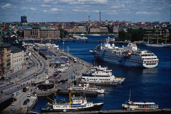 794066 Skeppsbron, Stockholm, Sweden A4 Photo Print