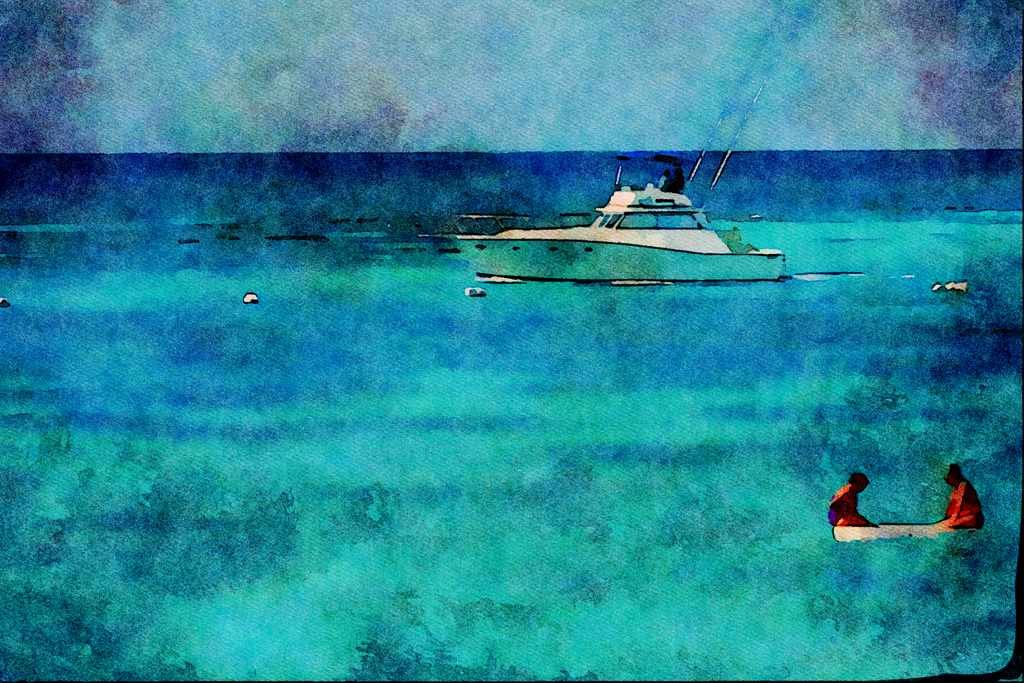 794068 The Beach A4 Limited Edition Watercolour Print