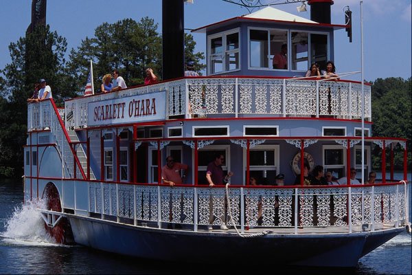 794081 Paddle Riverboat Scarlett O'Hara  A4 Photo Print