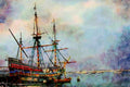 794086 Tall Ship A4 Limited Edition Watercolour Print