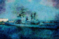 795010 CGN 9 Cruiser, Nuclear Powered A4 Limited Edition Watercolour Print
