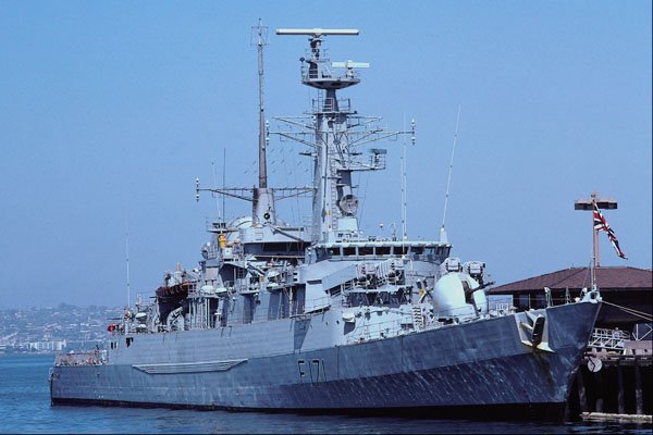 795012 HMS Active , Royal Navy, Visiting San Diego Frigate F171 A4 Photo Print