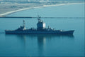 795028 USS Long Beach , CGN 9 Nuclear Powered Cruiser, Leaving San Diego Bay A4 Photo Print