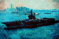 795035 CV 66 _America_, Off Manhattan, New York, U.S.A. A4 Limited Edition Watercolour Print