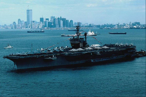 795035 CV 66 America , Off Manhattan, New York, U.S.A. A4 Photo Print