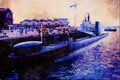 795047 _HMS Onyx_ Moored For Navy Days, Portsmouth Naval Base, England A4 Limited Edition Watercolour Print