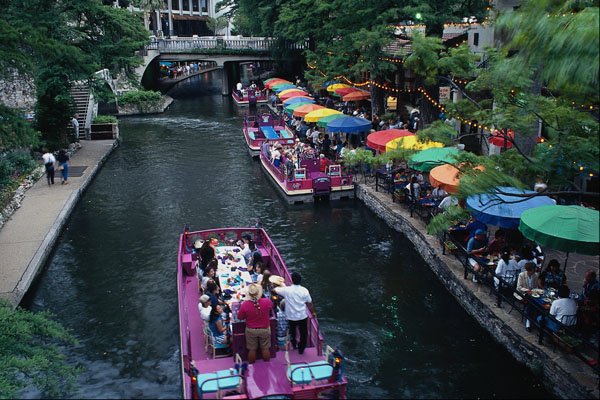 795054 City's Unique Riverwalk A4 Photo Print