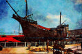 795058 The Columbus Fleet A4 Limited Edition Watercolour Print
