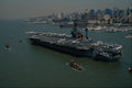 795068 USS John F. Kennedy , Entering New York's Hudson River, Fleet Week, U.S.A. A4 Photo Print