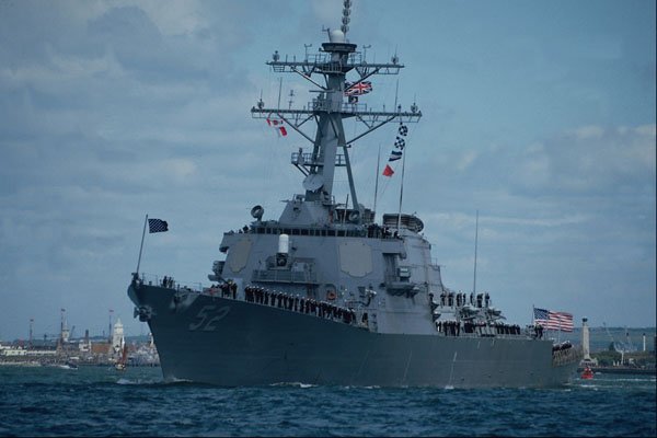 795071 DDG 52 Arleighe Burke , First Of New Class Aegis Destroyers A4 Photo Print