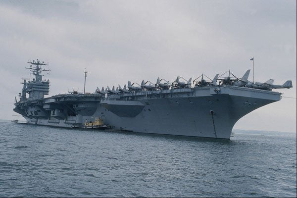 795072 CVN 73 George Washington , With Air Wing Aboard A4 Photo Print