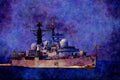 795075 _HMS Exeter_ D89 Destroyer, Royal Navy A4 Limited Edition Watercolour Print