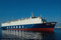 795083 Hyundai No. 2, Car Ship, Los Angeles Harbor, California, U.S.A. A4 Photo Print