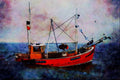 795084 Trawler, North Sea A4 Limited Edition Watercolour Print