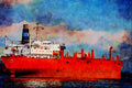 795089 Motor Vessel _Lady Jannicke_ A4 Limited Edition Watercolour Print