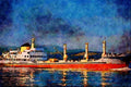 795094 Motor Vessel _Garroch Head_ A4 Limited Edition Watercolour Print