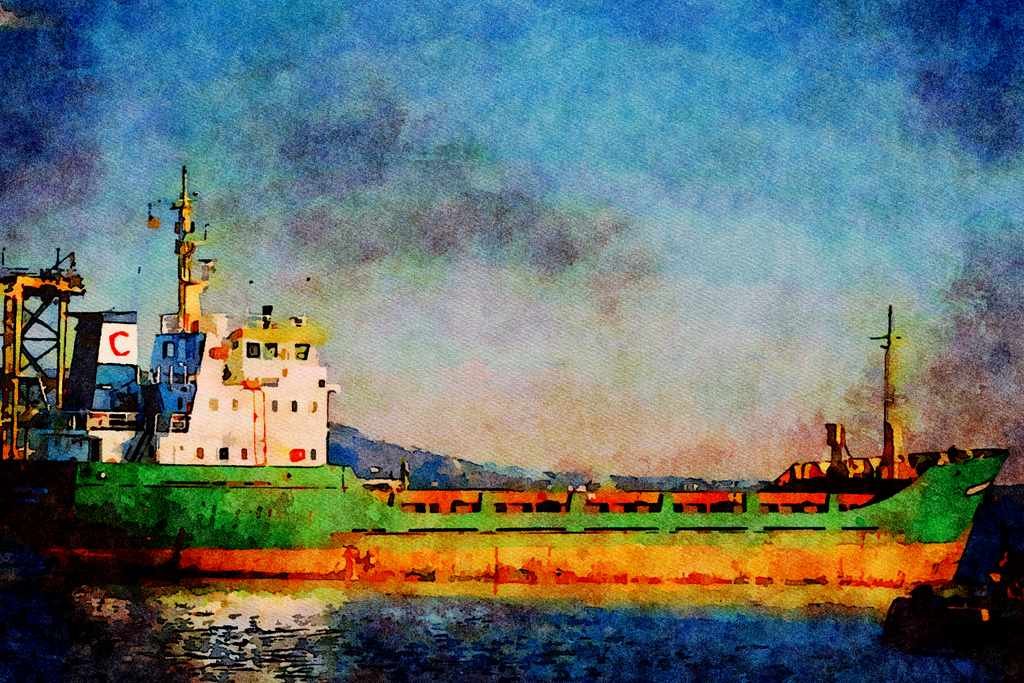 795099 Motor Vessel _Silverthorn_ A4 Limited Edition Watercolour Print