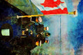 796000 Submarine Surfaces, Off Scotland A4 Limited Edition Watercolour Print