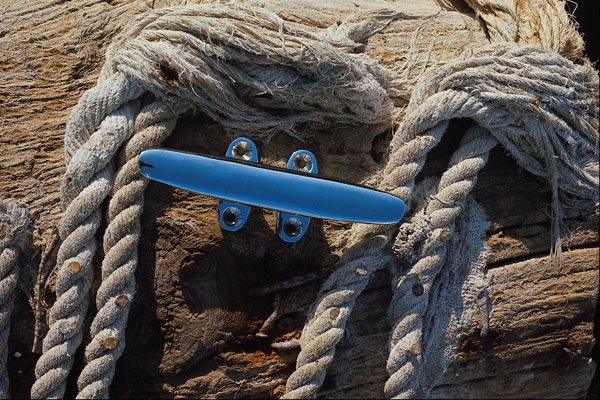 796003 Marine, Cleat And Line A4 Photo Print