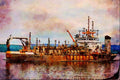 796008 Motor Vessel _W D Medway II_ A4 Limited Edition Watercolour Print