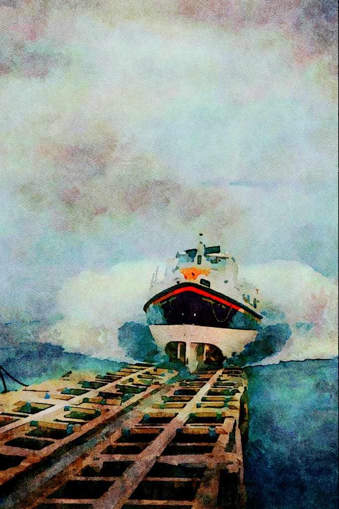 796015 Lifeboat, England A4 Limited Edition Watercolour Print