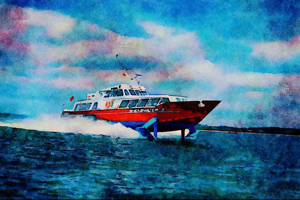 796018 Hydrofoil A4 Limited Edition Watercolour Print