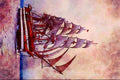 796019 _Amerigo Vespucci_, Italy A4 Limited Edition Watercolour Print