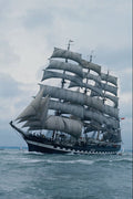 796020 Kursenshtern Tall Ship From Russia A4 Photo Print