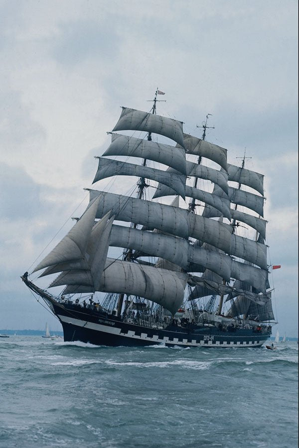 796020 Kursenshtern Tall Ship From Russia A4 Photo Print