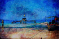 796024 Beach, Boracay Island, Philippines A4 Limited Edition Watercolour Print