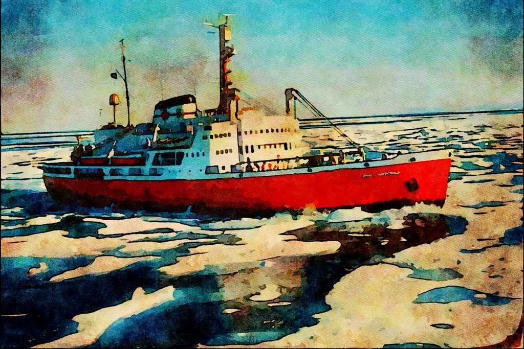 796042 Ice Breaker _John A. MacDonald_ A4 Limited Edition Watercolour Print