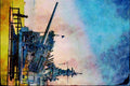 796047 Battleship Alabama, U.S.A. A4 Limited Edition Watercolour Print