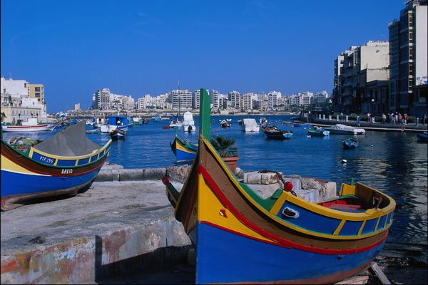 796056 View Of St. Julian, Malta A4 Photo Print