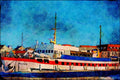 796058 Baltic Ferry A4 Limited Edition Watercolour Print