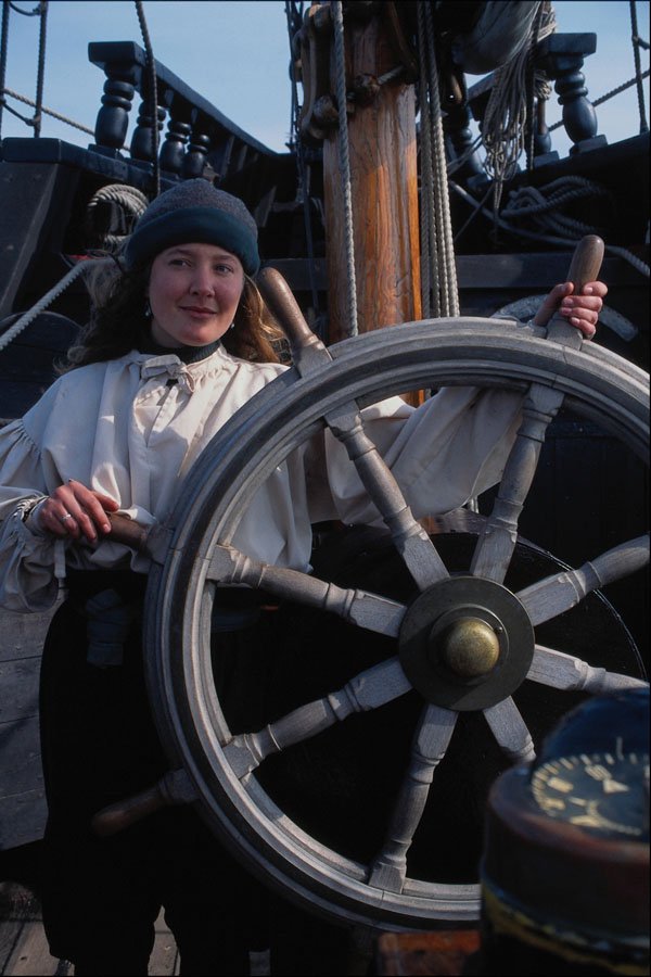 796060 At The Helm Of The Golden Hinde  A4 Photo Print
