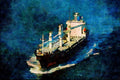 796068 Mayor Self loading Freighter A4 Limited Edition Watercolour Print