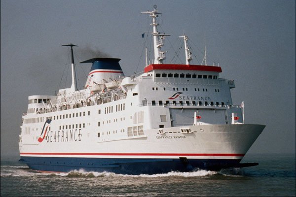 796080 Seafrance's Renoir , Arriving At Calais, France A4 Photo Print