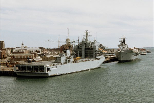 796083 RFA Arugs At Portsmouth Naval Dockyard, England A4 Photo Print