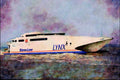 796091 Lynx, Catamaran, Ferry A4 Limited Edition Watercolour Print