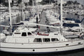 796094 Enjoying A Good Book On Motor Yacht, Torquay Harbor Marina, Devon, England A4 Photo Print
