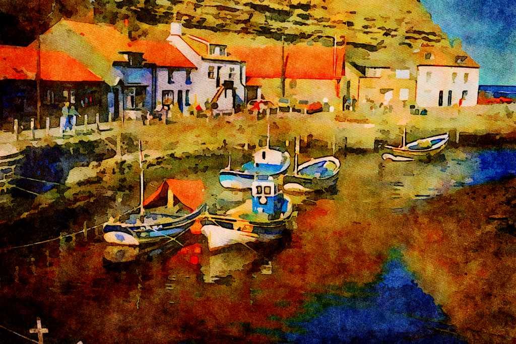 796098 Straiths, North Yorkshire, Scotland A4 Limited Edition Watercolour Print